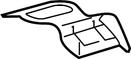 View LB5Z7829019A Headliner Bracket (Front) Full-Sized Product Image
