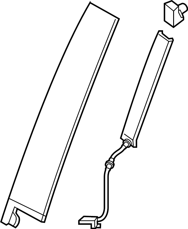View LB5Z7820555E Door Applique (Rear, Upper) Full-Sized Product Image