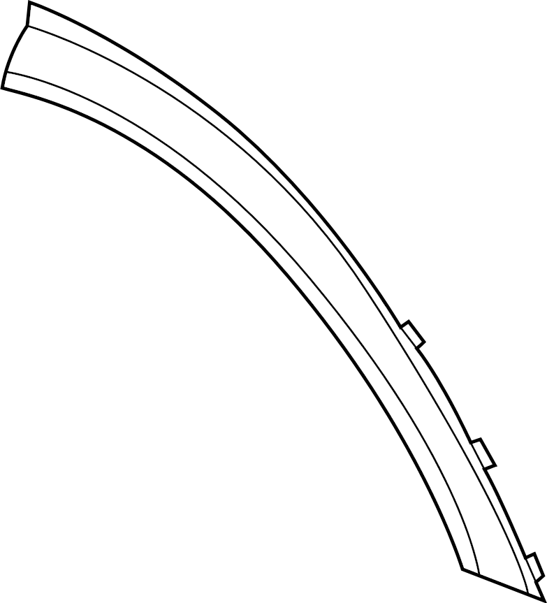 View LB5Z7829039AA Wheel Arch Molding (Front, Upper) Full-Sized Product Image