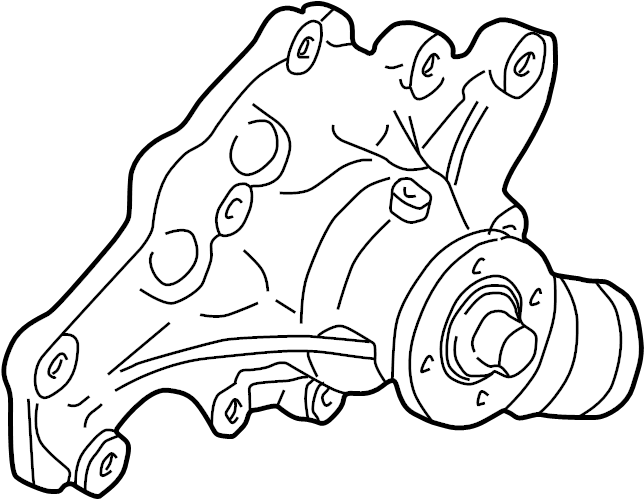 View F7TZ8501AC Engine Water Pump Full-Sized Product Image