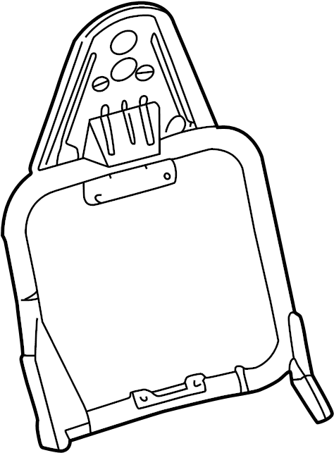 View F81Z2561018BA Seat Back Frame (Upper) Full-Sized Product Image