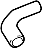 View F81Z8260AB Radiator Coolant Hose (Upper, Lower) Full-Sized Product Image