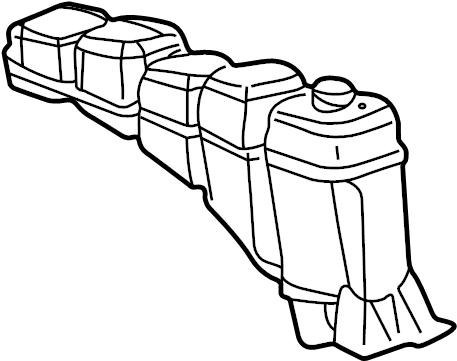 View 2C3Z8A080AA Engine Coolant Reservoir Full-Sized Product Image