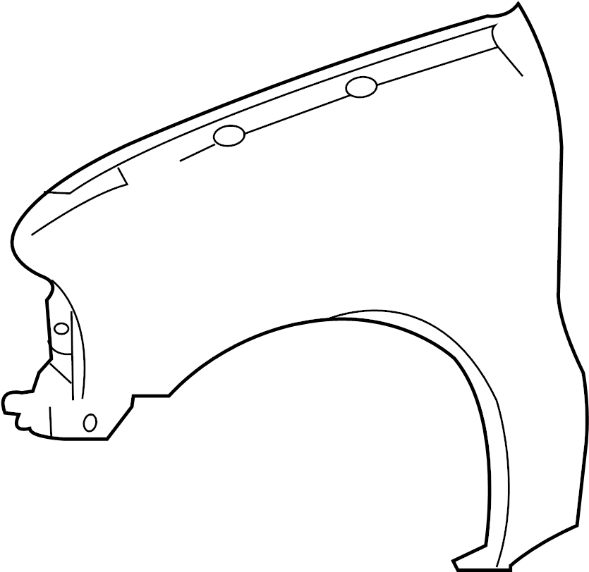 View F81Z16006AA Fender (Front) Full-Sized Product Image