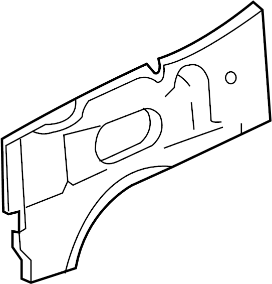 View F81Z16K006AA Rail. REINFORCED. (Front, Rear, Upper, Lower) Full-Sized Product Image