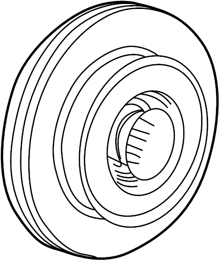 View 1C3Z1V102A Rotor. Hub. Disc. Brake. (Front) Full-Sized Product Image