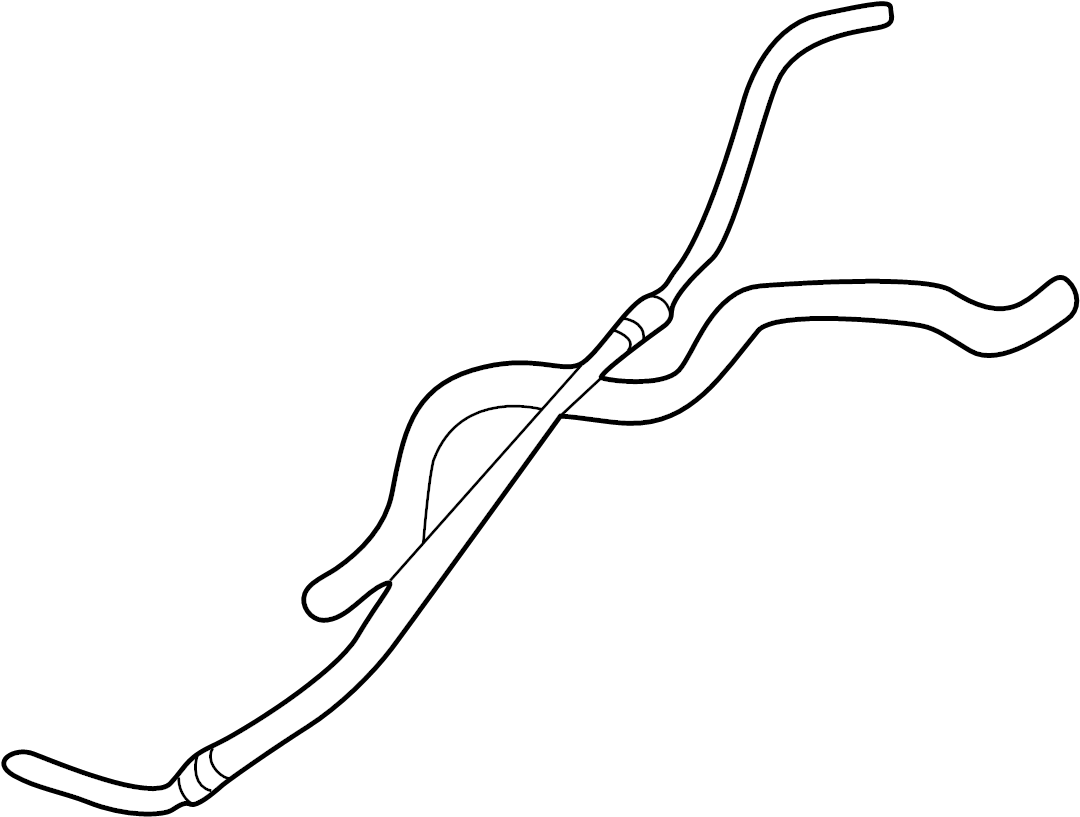 View YC3Z3691DA Power Steering Reservoir Hose Full-Sized Product Image