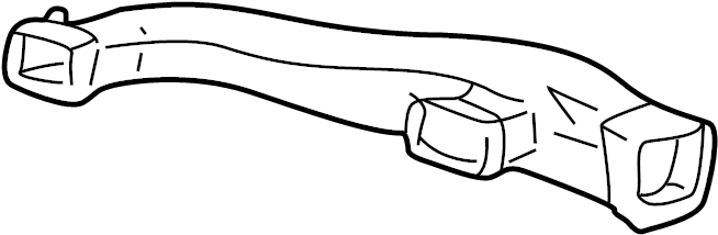 View F81Z19B680AC Instrument Panel Air Duct Full-Sized Product Image
