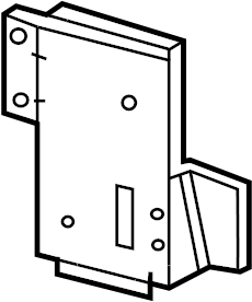 View F81Z14B058AA Air Bag Control Module Bracket Full-Sized Product Image