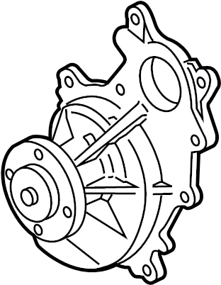 View LK4Z8501B Engine Water Pump Full-Sized Product Image