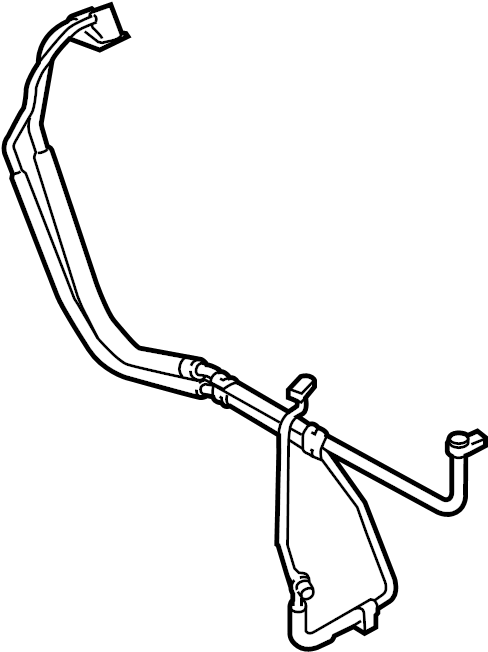 View CK4Z19D734G AC line. Suction and Discharge Hose Assembly. Tube Assembly. (Front) Full-Sized Product Image