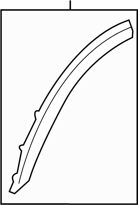 View BK3Z61278L00BB Wheel Arch Molding Full-Sized Product Image