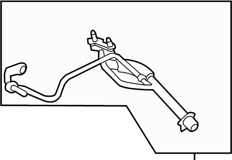 View FL3Z9G441B Turbocharger Oil Line Full-Sized Product Image