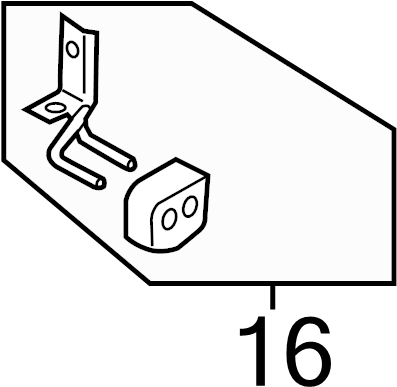View CK4Z5A262D Insulator. Bracket. Muffler. Hanger. (Front, Rear) Full-Sized Product Image