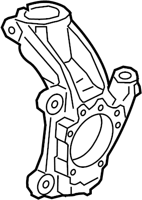View BK3Z3K186C Steering Knuckle (Front) Full-Sized Product Image