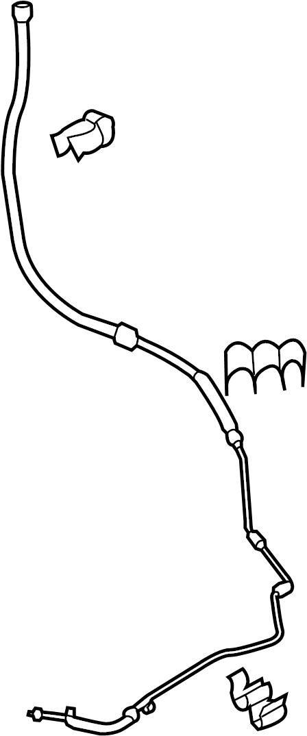 View BK3Z3691A Power Steering Reservoir Hose Full-Sized Product Image