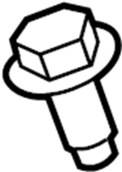 View W504693S437M Bolt. Shield. Screw.  Full-Sized Product Image
