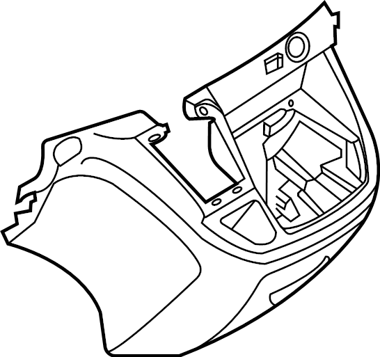 View LK4Z99115A00BC Instrument Panel Storage Compartment (Rear) Full-Sized Product Image