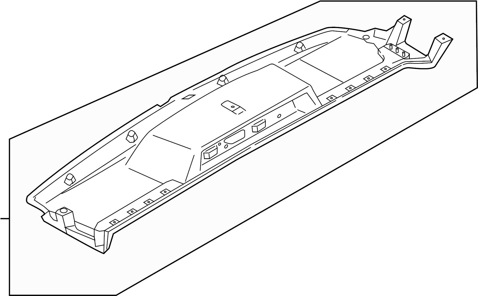 View CK4Z61115A00BE Overhead Console (Rear) Full-Sized Product Image