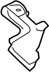 View BK3Z99611B91AA Seat Belt Lap and Shoulder Belt Bracket (Rear, Lower) Full-Sized Product Image