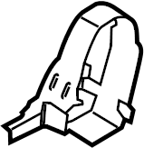 View BK3Z9962186BA Seat Back Recliner Adjustment Mechanism Cover Full-Sized Product Image