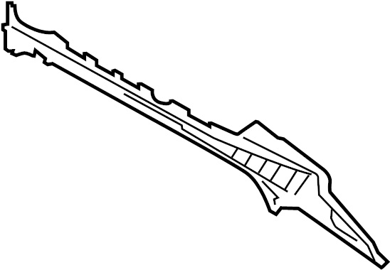 View CK4Z6127946D Roof Side Rail Reinforcement (Rear, Upper) Full-Sized Product Image