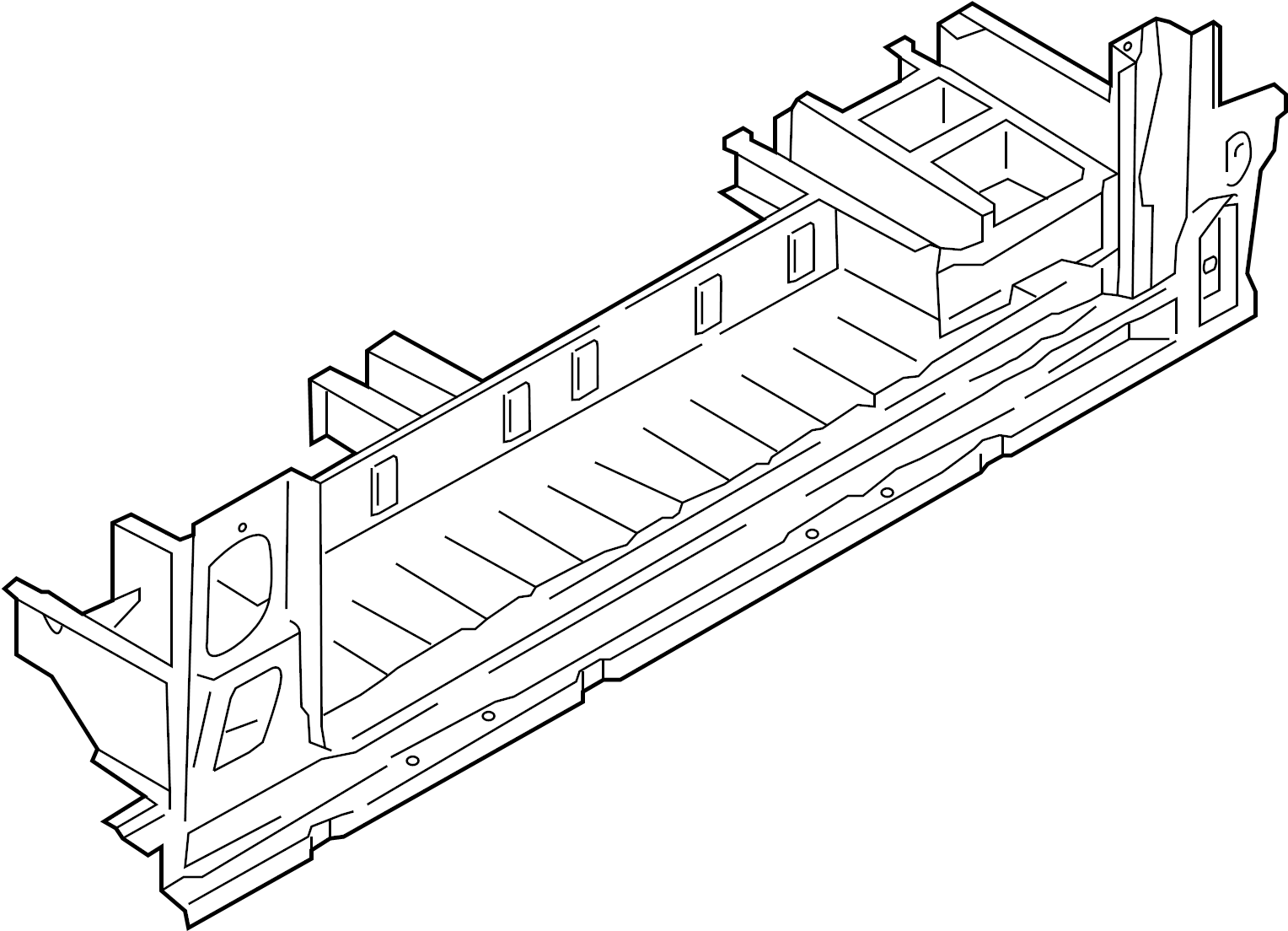 2024 Ford E-350 Super Duty Base Stripped Chassis Floor Sill. PASSENGER ...