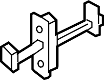 View W717836S442 Bolt. Hinge. (Front, Upper, Lower) Full-Sized Product Image