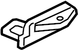 View EK4Z61265A04B Door Lock Striker Plate (Upper) Full-Sized Product Image