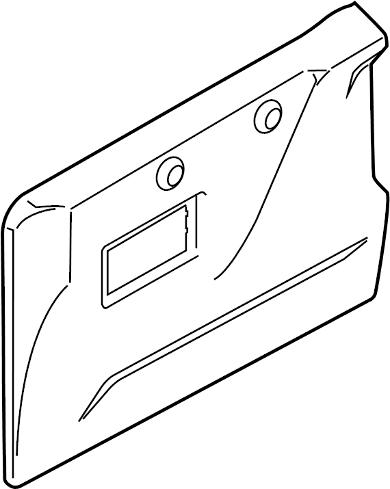 View EK4Z6127411BC Door Interior Trim Panel (Upper) Full-Sized Product Image