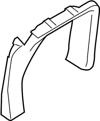 View EK4Z6125561AA Door Window Molding (Rear) Full-Sized Product Image