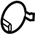 View BK3Z4273A CAP - SCREW. End cover cap.  Full-Sized Product Image