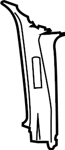 View EK4Z6124347BB Door Pillar Post Trim Set (Upper) Full-Sized Product Image