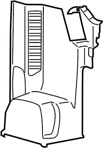 View CK4Z6131113YC Body D-Pillar Trim Panel (Rear, Upper) Full-Sized Product Image