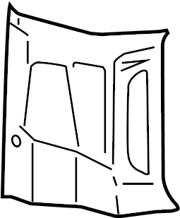View EK4Z6131011AA Body D-Pillar Trim Panel (Rear, Upper) Full-Sized Product Image