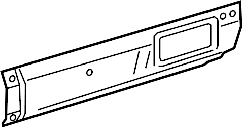 View BK3Z6110129C Panel. Body. Molding. (Rear, Lower) Full-Sized Product Image