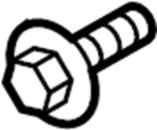 View W505422S450B Mud Flap Bolt Full-Sized Product Image