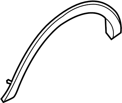 View CK4Z61280K97AC Wheel Arch Molding (Front, Upper) Full-Sized Product Image