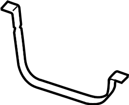 View CK4Z9092B Fuel Tank Strap Full-Sized Product Image