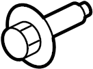 View W718050S442 Hinge. Bolt. (Upper, Lower) Full-Sized Product Image