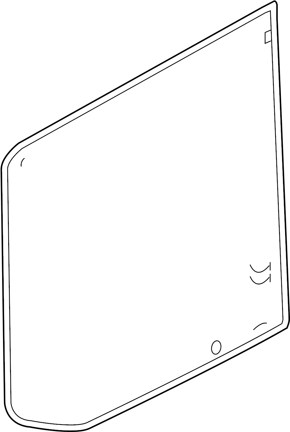 View EK4Z6142006H Door Glass (Rear) Full-Sized Product Image