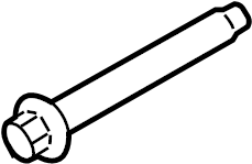 View W500749S442 Trailer Hitch Receiver Bolt Full-Sized Product Image