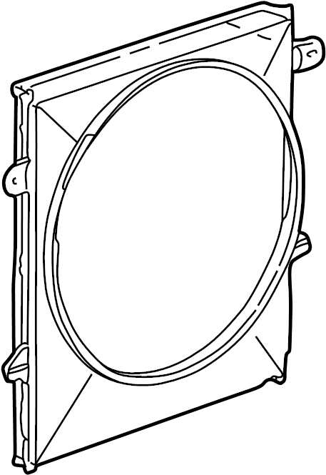View 1L2Z8146FA Engine Cooling Fan Shroud Full-Sized Product Image
