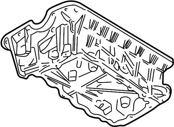 View 1L5Z6675DA Engine Oil Pan (Front, Upper) Full-Sized Product Image