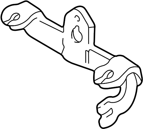 View F87Z3676CA Steering Column Bracket Full-Sized Product Image