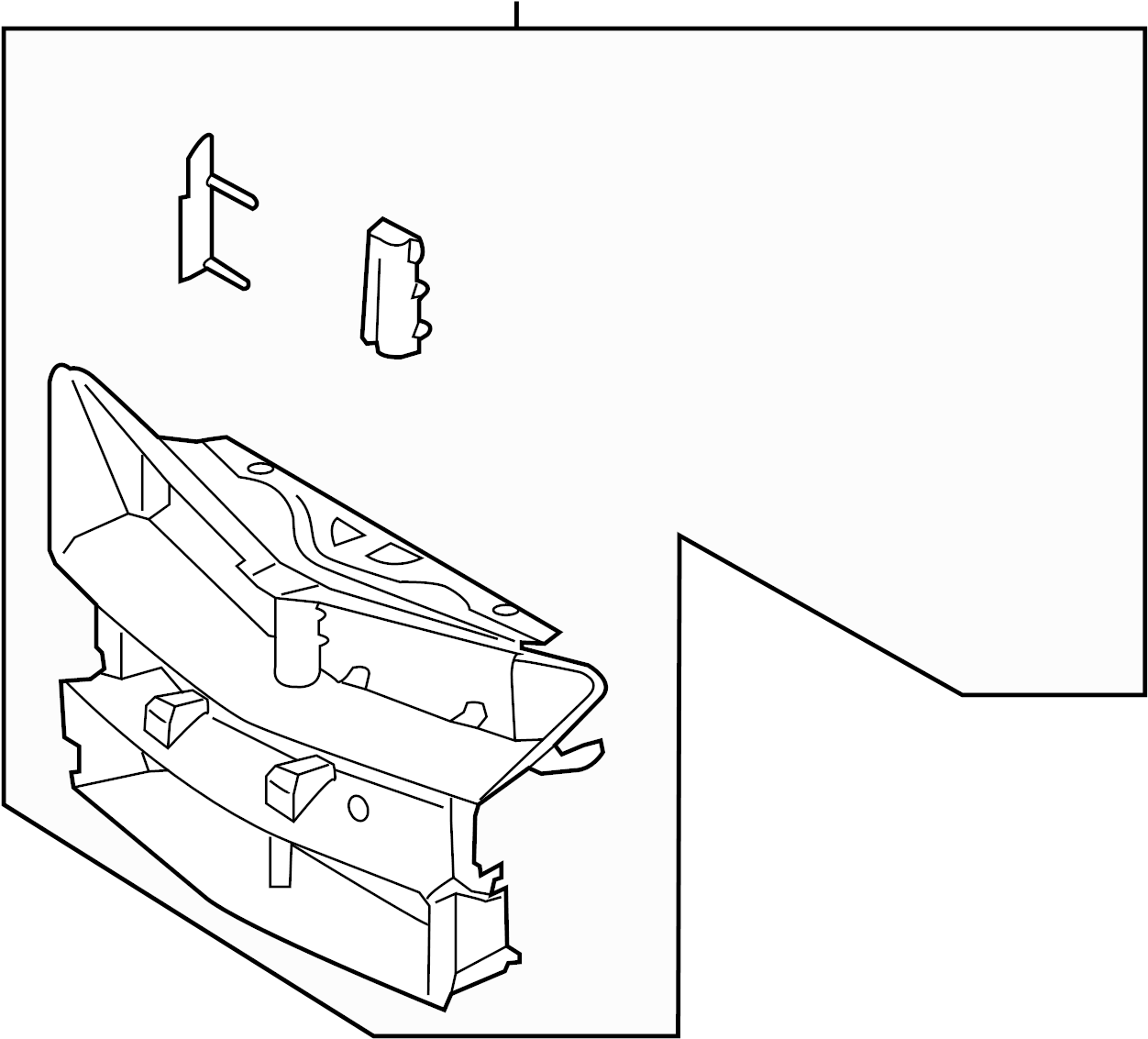 View EJ7Z8475A Radiator Shutter Assembly Full-Sized Product Image