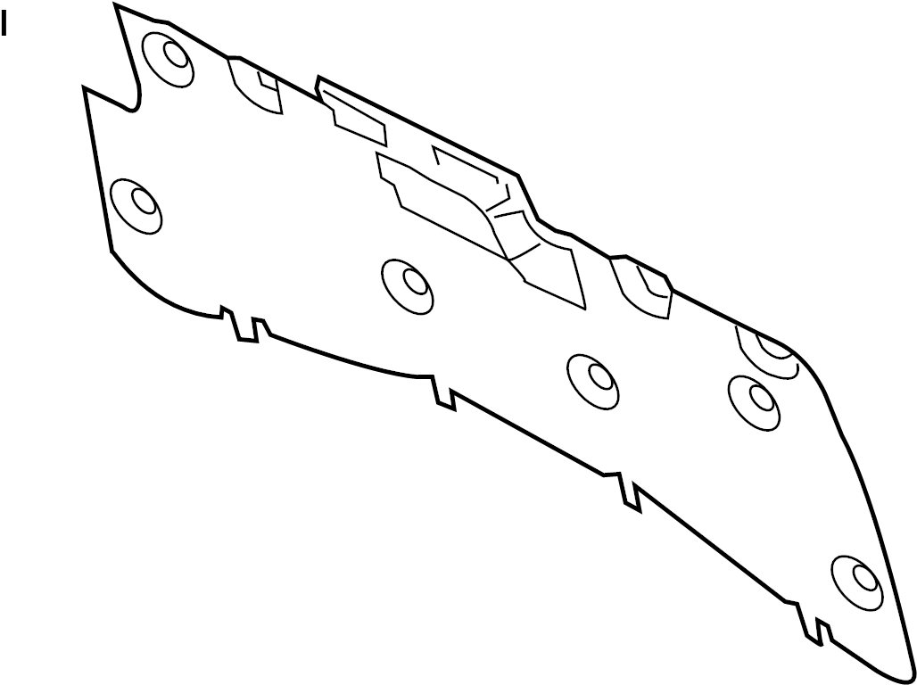 View EJ7Z16738A Hood Insulation Pad Full-Sized Product Image