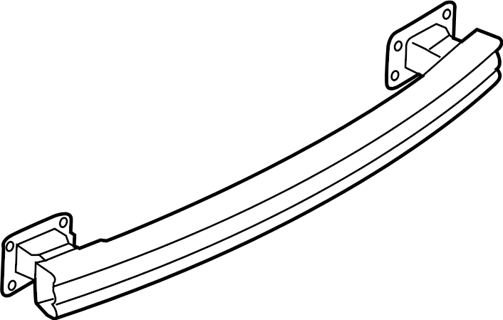 View EJ7Z17906A Bumper Impact Bar (Rear) Full-Sized Product Image
