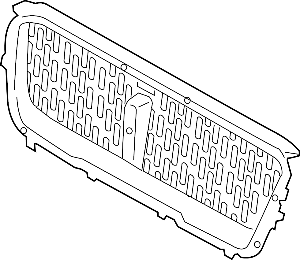 View LJ7Z8200CA Grille (Upper) Full-Sized Product Image