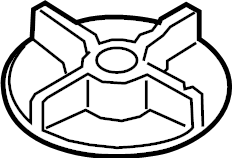 View HP5Z1424G BRACKET. Hold down. Jack Stud. PLATE - MOUNTING. Spare Tire Nut.  Full-Sized Product Image